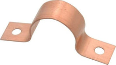 Mueller Industries - 7/8 Pipe, Copper, Pipe or Tube Strap - 2 Mounting Holes - Exact Tool & Supply