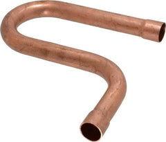 Mueller Industries - 5/8" Wrot Copper Pipe Suction Line P-Trap - C x C, Solder Joint - Exact Tool & Supply
