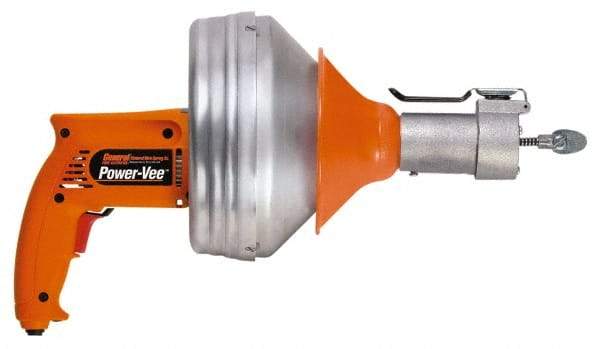 General Pipe Cleaners - Electric Battery Drain Cleaning Machine - For 3" Pipe, 25' Cable - Exact Tool & Supply