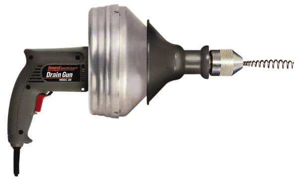 General Pipe Cleaners - Electric Battery Drain Cleaning Machine - For 1-1/4" to 2" Pipe, 25' Cable - Exact Tool & Supply