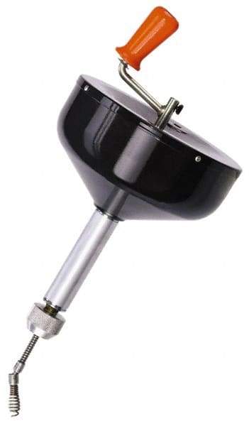 General Pipe Cleaners - For 1-1/4 to 2 Inch Pipe, 25 Foot Cable Length, Handheld, Manual and Hand Drain Cleaner - Steel Drum - Exact Tool & Supply