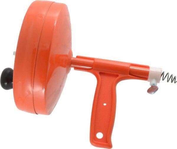 General Pipe Cleaners - For 1-1/4 to 2 Inch Pipe, 25 Foot Cable Length, Handheld, Manual and Hand Drain Cleaner - Steel Drum - Exact Tool & Supply