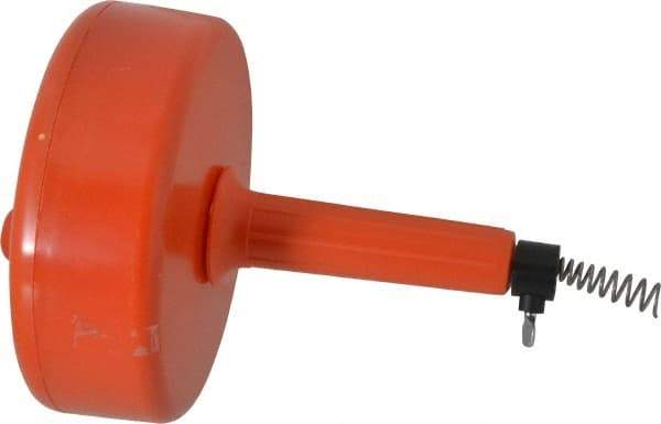 General Pipe Cleaners - For 1-1/4 to 2 Inch Pipe, 25 Foot Cable Length, Handheld, Manual and Hand Drain Cleaner - Plastic Drum - Exact Tool & Supply