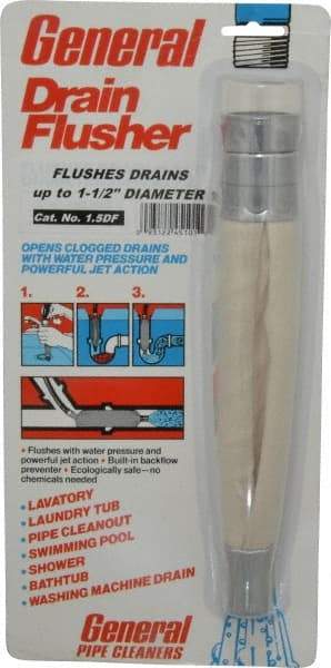General Pipe Cleaners - Water-Pressure Flush Bags For Maximum Pipe Size: 1-1/2 (Inch) Material: Canvas - Exact Tool & Supply