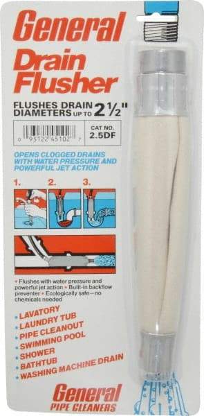 General Pipe Cleaners - Water-Pressure Flush Bags For Minimum Pipe Size: 1-1/2 (Inch) For Maximum Pipe Size: 2-1/2 (Inch) - Exact Tool & Supply