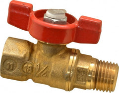 Legend Valve - 1/4" Pipe, Brass Miniature Ball Valve - Exact Tool & Supply