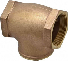 Legend Valve - 3" Brass Check Valve - Inline, FNPT x FNPT, 200 WOG - Exact Tool & Supply