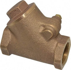 Legend Valve - 3/4" Bronze Check Valve - Y-Pattern, FNPT x FNPT, 300 WOG - Exact Tool & Supply