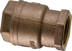 Legend Valve - 1" Bronze Check Valve - Inline, FNPT x FNPT, 250 WOG - Exact Tool & Supply