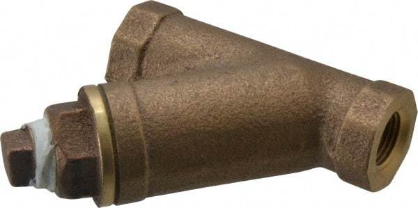 Legend Valve - 3/8" Pipe, FNPT Ends, Bronze Y-Strainer - 300 psi WOG Rating, 150 psi WSP Rating - Exact Tool & Supply