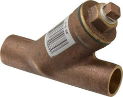 Legend Valve - 3/4" Pipe, Solder Ends, Bronze Y-Strainer - 300 psi WOG Rating, 150 psi WSP Rating - Exact Tool & Supply