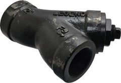 Legend Valve - 2" Pipe, FNPT Ends, Cast Iron Y-Strainer - 500 psi WOG Rating, 250 psi WSP Rating - Exact Tool & Supply