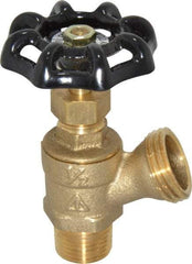 Legend Valve - 1/2 Inch Pipe, Brass, MNPT x GHT End Connection, Boiler Drain Valve - 125 psi WOG Rating, Handwheel Handle - Exact Tool & Supply