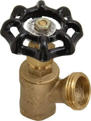 Legend Valve - 1/2 Inch Pipe, Brass, FNPT x GHT End Connection, Boiler Drain Valve - 125 psi WOG Rating, Handwheel Handle - Exact Tool & Supply