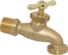 Legend Valve - 1/2 Inch Pipe, 125 psi WOG Rating, Brass Hose Bibb, Stop Valve - Exact Tool & Supply