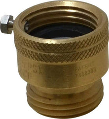 Legend Valve - 3/4" Pipe, 125 Max psi, Brass, Hose Type Vacuum Breaker Valve - Buna-N Seal, GHT End Connections - Exact Tool & Supply