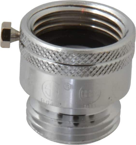 Legend Valve - 3/4" Pipe, 125 Max psi, Chrome Plated Brass, Hose Type Vacuum Breaker Valve - Buna-N Seal, GHT End Connections - Exact Tool & Supply