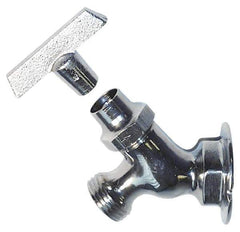 Legend Valve - 1/2" Pipe, Chrome Plated Brass Sillcock - Loosekey Handle, FNPT x GHT End Connections, 125 psi WOG Rating - Exact Tool & Supply