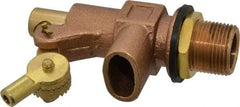 Legend Valve - 3/4" Pipe, Bronze, Mechanical Float Valve - 125 psi, MPT x Plain End Connections - Exact Tool & Supply