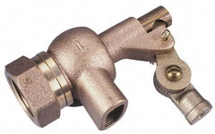 Legend Valve - 1-1/4" Pipe, Bronze, Mechanical Float Valve - 125 psi, NPTF x Plain End Connections - Exact Tool & Supply