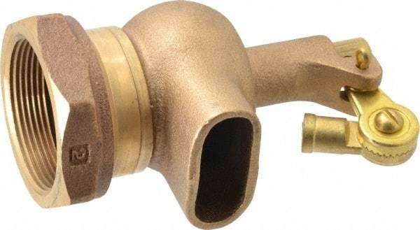 Legend Valve - 2" Pipe, Bronze, Mechanical Float Valve - 125 psi, NPTF x Plain End Connections - Exact Tool & Supply