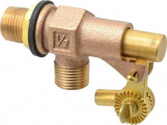 Legend Valve - 1/2" Pipe, Bronze, Mechanical Float Valve - 125 psi, MPT x MPT End Connections - Exact Tool & Supply