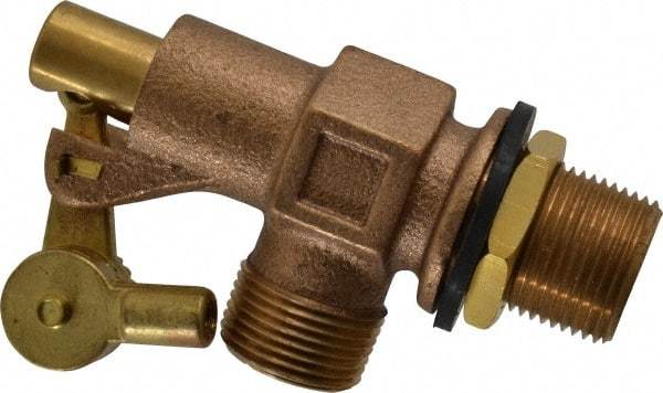 Legend Valve - 3/4" Pipe, Bronze, Mechanical Float Valve - 125 psi, MPT x MPT End Connections - Exact Tool & Supply
