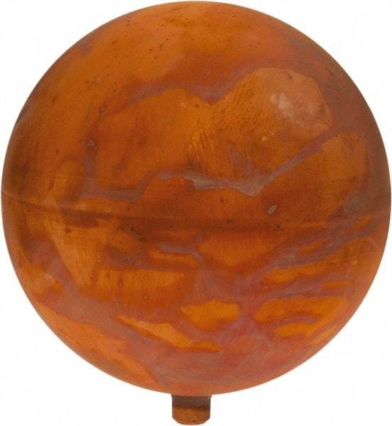 Legend Valve - 5" Diam, Spherical, Metal Float - 1/4-20 Thread, Copper, 125 Max psi - Exact Tool & Supply