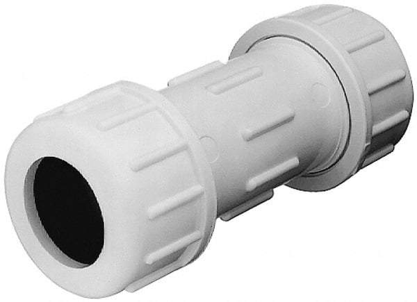 Legend Valve - 6" Pipe, PVC Compression Pipe Coupling - 150 psi WOG Rating - Exact Tool & Supply
