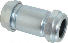 Legend Valve - 1" Pipe, Galvanized Compression Pipe Coupling - 200 psi WOG Rating - Exact Tool & Supply