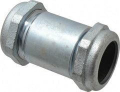 Legend Valve - 1-1/2" Pipe, Galvanized Compression Pipe Coupling - 200 psi WOG Rating - Exact Tool & Supply
