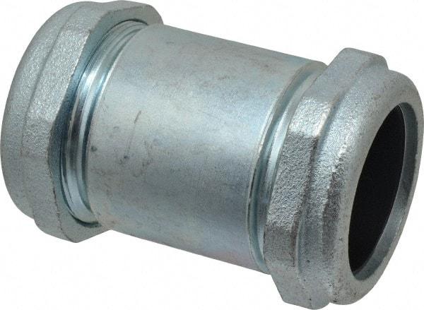Legend Valve - 2" Pipe, Galvanized Compression Pipe Coupling - 200 psi WOG Rating - Exact Tool & Supply