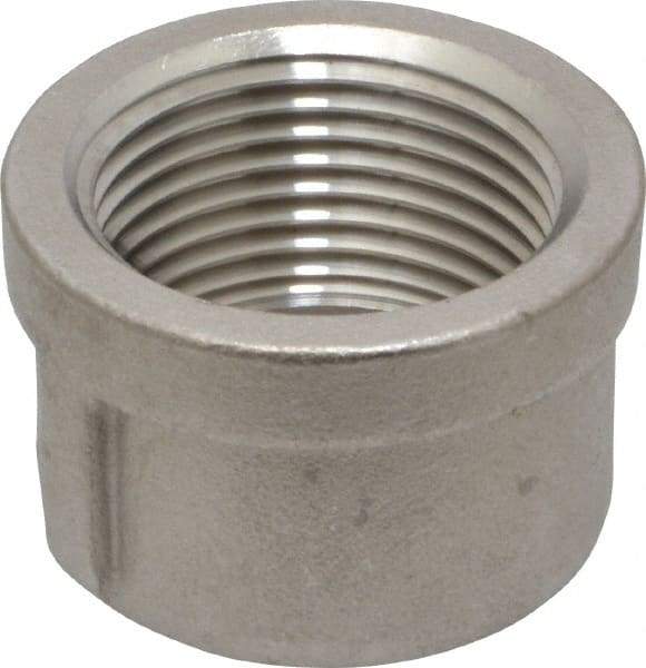 Merit Brass - 1" Grade 316 Stainless Steel Pipe End Cap - FNPT End Connections, 150 psi - Exact Tool & Supply