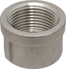 Merit Brass - 1" Grade 316 Stainless Steel Pipe End Cap - FNPT End Connections, 150 psi - Exact Tool & Supply