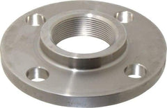 Merit Brass - 2" Pipe, 6" OD, Stainless Steel, Threaded Pipe Flange - 4-3/4" Across Bolt Hole Centers, 3/4" Bolt Hole, 150 psi, Grade 316 - Exact Tool & Supply