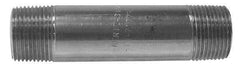 Merit Brass - Schedule 40, 3" Pipe x 60" Long, Grade 316/316L Stainless Steel Pipe Nipple - Welded & Threaded - Exact Tool & Supply