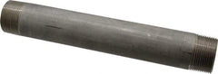 Merit Brass - Schedule 40, 1-1/4" Pipe x 10" Long, Grade 304/304L Stainless Steel Pipe Nipple - Welded & Threaded - Exact Tool & Supply