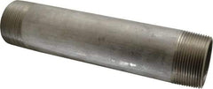 Merit Brass - Schedule 40, 2-1/2" Pipe x 12" Long, Grade 316/316L Stainless Steel Pipe Nipple - Welded & Threaded - Exact Tool & Supply