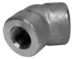 Merit Brass - 3/4" Grade 316/316L Stainless Steel Pipe 45° Elbow - FNPT x FNPT End Connections, 3,000 psi - Exact Tool & Supply