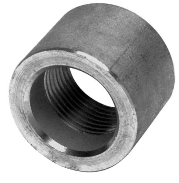 Merit Brass - 4" Grade 316 Stainless Steel Pipe Half Coupling - FNPT End Connections, 150 psi - Exact Tool & Supply