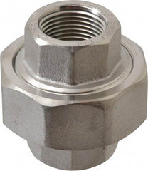 Value Collection - 3/4" Grade 316/316L Stainless Steel Pipe Union - FNPT x FNPT End Connections, 3,000 psi - Exact Tool & Supply