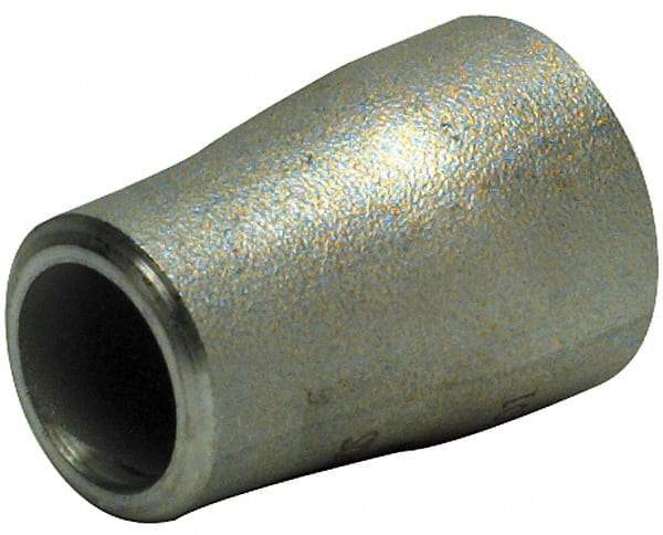 Merit Brass - 6 x 4" Grade 304L Stainless Steel Pipe Concentric Reducer - Butt Weld x Butt Weld End Connections - Exact Tool & Supply