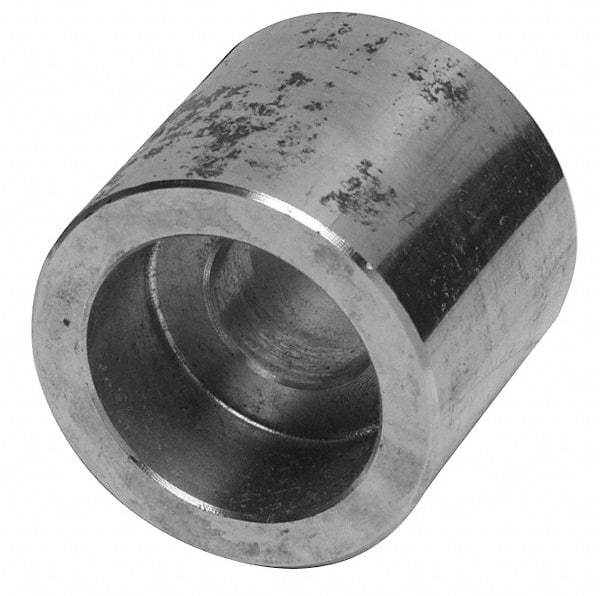 Merit Brass - 2" Grade 304 Stainless Steel Pipe Half Coupling - Socket Weld End Connections, 3,000 psi - Exact Tool & Supply