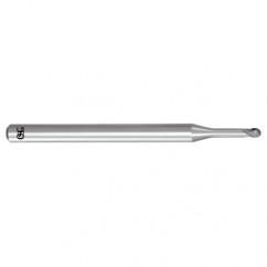 1/8 x 1/4 x 1/8 x 3-3/4 2Fl  Ball Carbide End Mill - WXL - Exact Tool & Supply