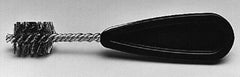 Schaefer Brush - 2-1/4 Inch Actual Brush Diameter, Stainless Steel, Refrigeration, Hand Fitting and Cleaning Brush - 2-1/8 Refrigeration Outside Diameter, Solid Plastic Hand Fitting Handle with Hole - Exact Tool & Supply