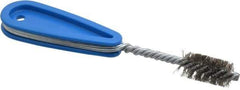 Schaefer Brush - 11/16 Inch Actual Brush Diameter, Stainless Steel, Refrigeration, Hand Fitting and Cleaning Brush - 5/8 Refrigeration Outside Diameter, Solid Plastic Hand Fitting Handle with Hole - Exact Tool & Supply