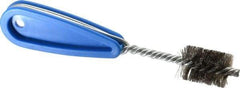 Schaefer Brush - 15/16 Inch Actual Brush Diameter, Stainless Steel, Refrigeration, Hand Fitting and Cleaning Brush - 7/8 Refrigeration Outside Diameter, Solid Plastic Hand Fitting Handle with Hole - Exact Tool & Supply