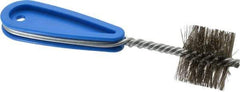 Schaefer Brush - 1-7/16 Inch Actual Brush Diameter, Stainless Steel, Refrigeration, Hand Fitting and Cleaning Brush - 1-3/8 Refrigeration Outside Diameter, Solid Plastic Hand Fitting Handle with Hole - Exact Tool & Supply