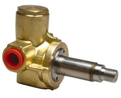 Parker - 1" Port, Brass Solenoid Valve - Closed, NBR Seal - Exact Tool & Supply