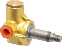 Parker - 1/4" Port, Brass Solenoid Valve - Closed, NBR Seal - Exact Tool & Supply